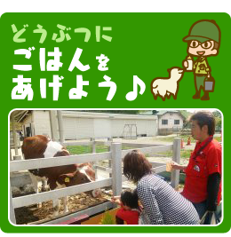どうぶつにごはんをあげよう
