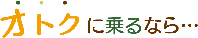 オトクに乗るなら